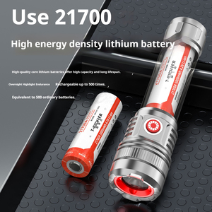 <span class=keywords><strong>Torcia</strong></span> <span class=keywords><strong>Tattica</strong></span> Mini EDC di Tendenza con Accensione Antivento, <span class=keywords><strong>Torcia</strong></span> Ricaricabile in Alluminio - Product Image 6