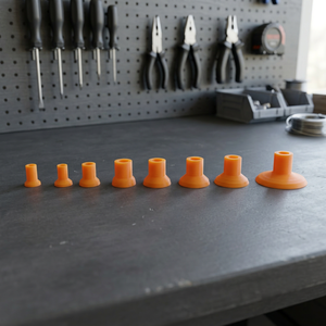Ensemble d'outils de rodage de soupapes à ventouse en plastique orange, 8 pièces, différentes tailles - Product Image 3
