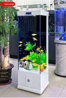 Grand aquarium rectangulaire JSD de 128 gallons avec filtration pour la décoration du salon, aquarium pour poissons, aménagement paysager domestique