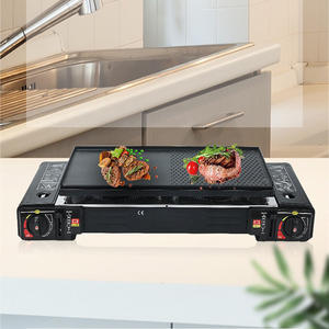 <span class=keywords><strong>Parrilla</strong></span> de Gas Portátil de Doble Quemador, <span class=keywords><strong>Estilo</strong></span> Moderno, Cocina de Camping, Horno de Barbacoa para Exteriores con <span class=keywords><strong>Campo</strong></span> Magnético, Parrillas de Doble Cabezal - Product Image 5