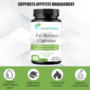Cápsulas Quemagrasas Más Vendidas, Extracto de Té Verde para Apoyo en la Pérdida de Peso y Control del Apetito, Suplemento Calórico Equilibrado - Product Image 4