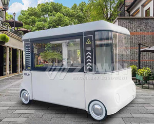 Chariot alimentaire électrique blanc ZOWN, cuisine mobile portable avec double évier et auvent, couleurs personnalisées disponibles - Product Image 5