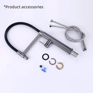 Кухонный смеситель с гибким силиконовым шлангом - Product Image 5