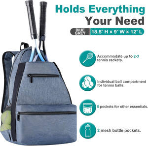 Sac à raquettes de pickleball, sac à dos de tennis personnalisé, sac à raquettes de tennis de bonne qualité, prix avantageux, échantillon gratuit - Product Image 6
