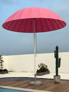 Modern Tasarım Su Geçirmez Hafif Açık Hava İş Şemsiyesi Alüminyum Yapılı Mermer Tabanlı Avlu Otel İçin - Product Image 5