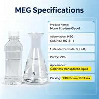 Monoetilenglicol (MEG) de Alta Pureza (99%), Grado Industrial, Material Intermedio Sintético para la Fabricación de PET