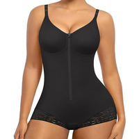 Fajas Colombianas Gaine sculptante intégrale pour femme, amincissante ventre, post-partum étape 3, avec soutien-gorge push-up et rehausseur de fesses
