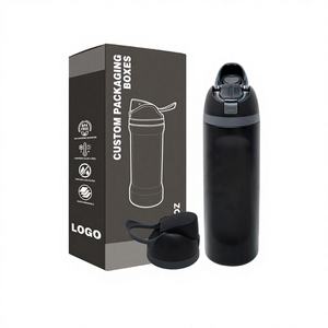 Bouteille d'eau sport isotherme en acier inoxydable à double paroi, sans BPA, avec paille, couleur personnalisée, étanche, maintien thermique 6-12 heures - Product Image 1