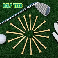 Haute qualité 70mm Original bambou Golf Tee Durable boule en bois Tee avec limite ongles pratique accessoires