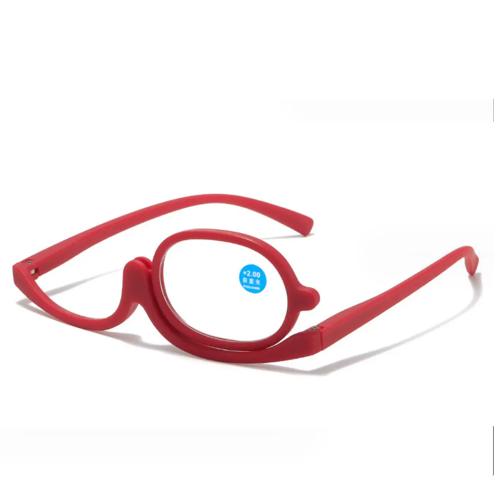Occhiali cosmetici rotanti a 180 gradi occhiali da vista pieghevoli cerniera a molla girevole occhiali da lettura in vetro per il trucco
