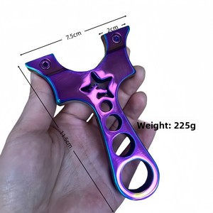 Tirachinas de Alta Calidad de Acero Inoxidable y Banda de Goma, Impermeable, de 12 CM, para <span class=keywords><strong>Caza</strong></span>, Tiro al Aire Libre, Supervivencia, Entrenamiento - Product Image 2