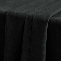 Rideaux occultants personnalisables en mélange polyester/lin de style lin, luxe européen, écologiques, design ondulé, logo personnalisé pour la maison