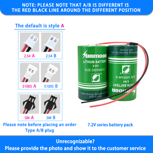 SUNMOON ER34615-2 Size 19000mAh ukuran D baterai utama Pak untuk alat pengukur aliran air <span class=keywords><strong>IoT</strong></span> - Product Image 5