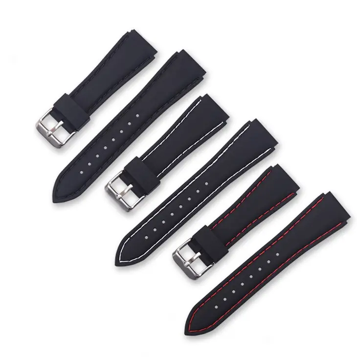 High Quality Watch Strap Replacement Rubber Watch Band 18mm 20mm 22mm 24mm Silicone Watch Bracelet