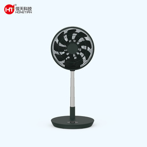 Hengtian Rechargeable Folding Fan F633B Portable Usb Powered Tabletop Floor Stand Non Oscillating For Home <b>Outdoor</b> Use - Product Image 2