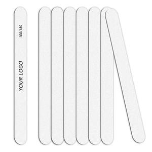 Profesyonel özelleştirilmiş 100/180 çift yan ahşap tırnak törpüsü <span class=keywords><strong>Emery</strong></span> kurulu tırnak salonu malzemeleri için özel Logo ile Set - Product Image 1