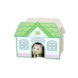 Escondite de hámster material de <span class=keywords><strong>madera</strong></span> maciza respetuoso con el medio ambiente personalizable al por mayor - Product Image 1