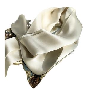 OEM/ODM semplice stile <span class=keywords><strong>elegante</strong></span> tinta unita sottile <span class=keywords><strong>sciarpa</strong></span> di seta di gelso estivo per le donne su misura nastro di fabbrica scialli tradizionali - Product Image 2