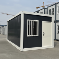 Maison à structure en acier amovible, bâtiment préfabriqué temporaire, résistant aux tremblements de terre et au vent, conteneur modulaire assemblable