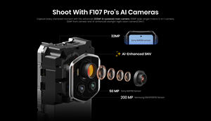 Smartphone robuste Fossibot F107Pro pour usage industriel avec fiabilité <span class=keywords><strong>incassable</strong></span> en conditions difficiles 28000mAh Charge rapide 66W - Product Image 4