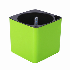 Maceta Grande Simple con <span class=keywords><strong>Autorriego</strong></span> y Medidor de Nivel de Agua, Maceta Cuadrada de Plástico de Doble Capa con Almacenamiento de Agua, Maceta para Flores de Estilo Casual - Product Image 4