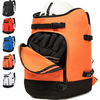Sac à dos pour chaussures de ski 50L, 5 couleurs, 3 compartiments individuels, réfléchissant, rangement pour casque, lunettes, gants, sangles pour ski et snowboard