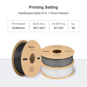 NextShapes <span class=keywords><strong>Filament</strong></span> d'impression 3D PLA sans bulles Modèle mat <span class=keywords><strong>Filament</strong></span> PLA 1.75mm 1KG <span class=keywords><strong>Sunlu</strong></span> PLA FDM <span class=keywords><strong>Filament</strong></span> d'imprimante 3D - Product Image 3