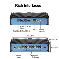 XCY routeur pare-feu industriel Core i3 6100U 6 gigabit nic mini pc Pfsense avec i211 wifi 4G en option OEM