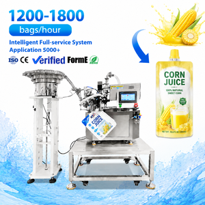 Single-head Suction Nozzle Bag Filling Machine High Productivity Fruit Juice/<b>corn</b> Juice/chocolate Sauce Bag Filling Machine - Product Image 1