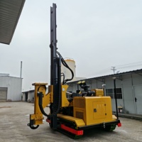 Foreuse rotative hydraulique sur chenilles pour montage au sol, avec moteur/pompe/moteur, pour sols densés et terrains rocheux
