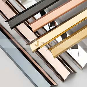 LL117 Stainless Steel L-Shaped Tile Edge Trim with Curved <b>Corner</b> and Durable Waterproof Design for Apartment Use - Product Image 6