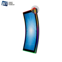 Gaming Cheap Display 43 "Barra LED Monitor de pantalla táctil curvada para Ultimate Fire Link Machine con interfaz USB