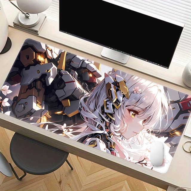 Large Size Custom Logo Printed Mouse Pad Gaming Desk Mat Anti-slip Rubber Sublimation Computer Office Anime Mousepad