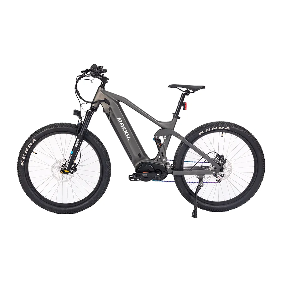 Mountain ebike di fascia alta full suspension Bafang G510 1000w mid drive dirt bike elettrica in vendita