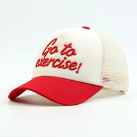 Gorra Deportiva de Verano de 5 Paneles, Gorra Trucker de Dos Tonos con Logotipo Bordado en 3D Personalizado
