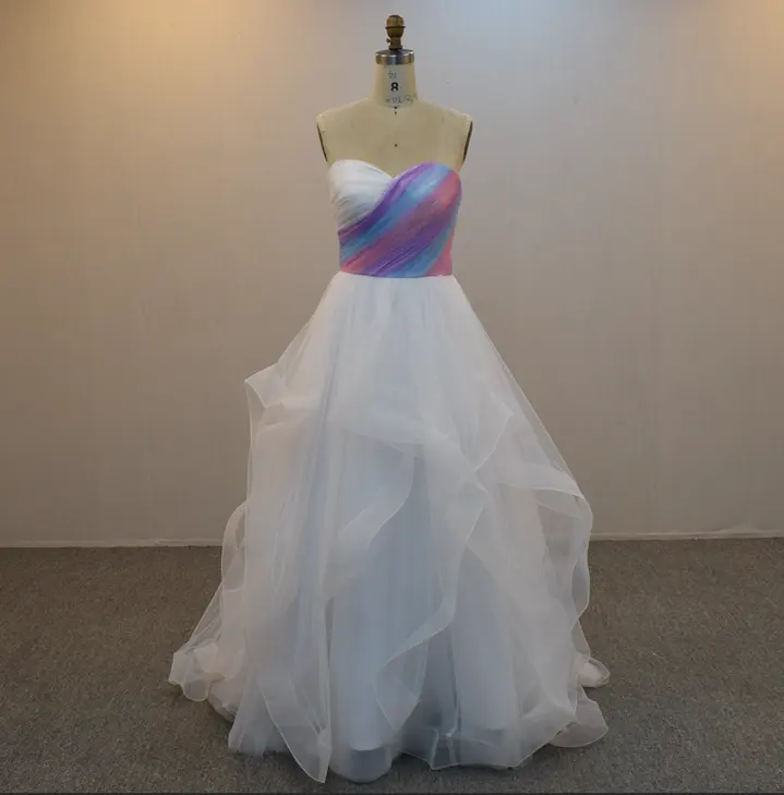 2024 robe de mariée colorée exquise robe de mariée chérie