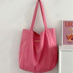 Canvas <b>Tote</b> <b>Bag</b> Candy Color Letter Print Shoulder Handbag Zipper Shopping <b>Bag</b> for Women Girls Student Daily <b>School</b> - Product Image 5