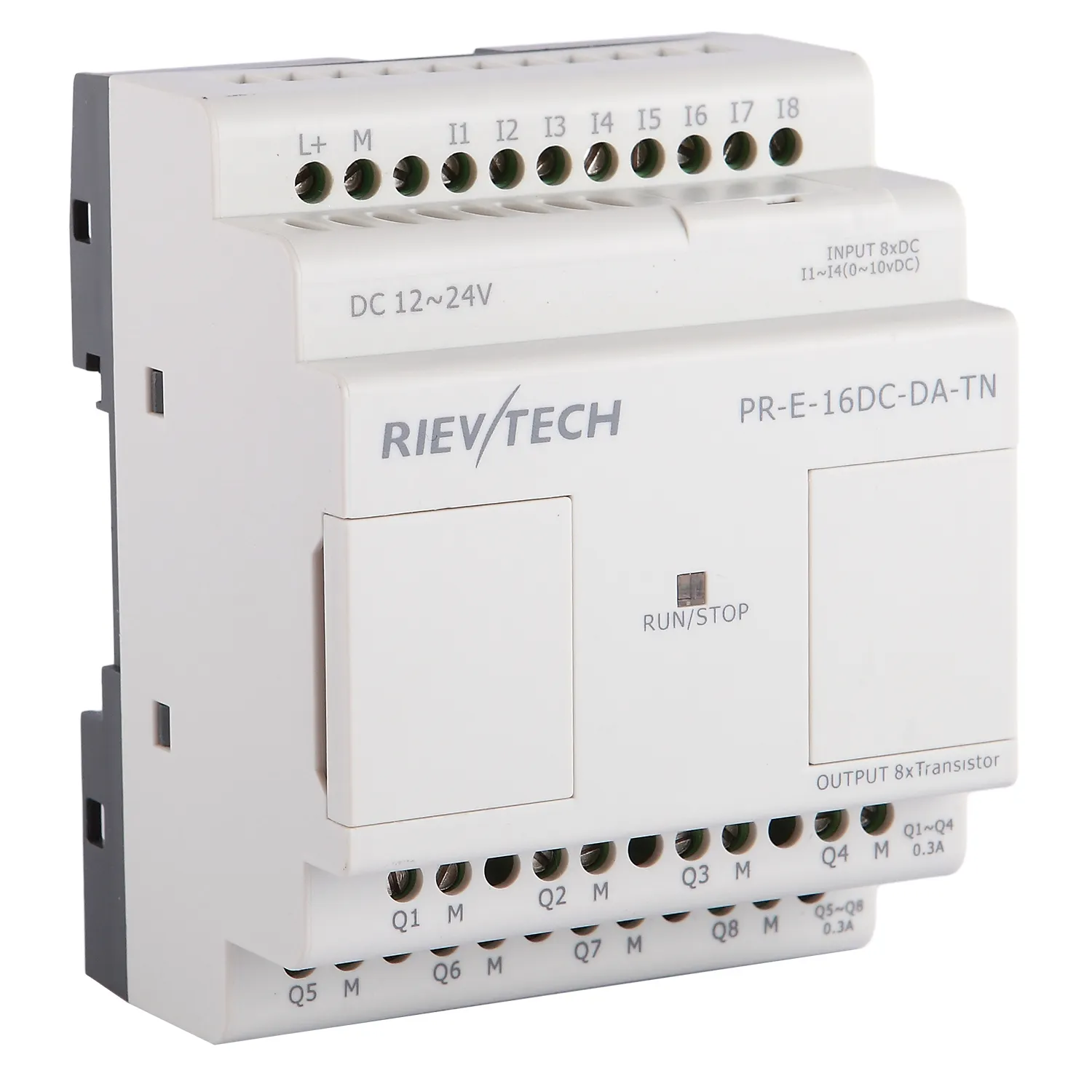 מכירה לוהטת rievtech Ethernet מודול PR-E-16DC-DA-TN 12v dc ממסר plc מפוח שלג plc כוח אספקת 220 pantalla hmi y plc