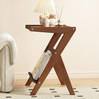 Table basse moderne en bambou pliable, simple et durable, pour salon, style luxe léger, haut de gamme, petite, multifonctionnelle, avec rangement