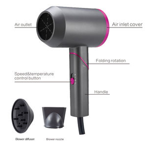 Sèche-cheveux pliable de haute qualité RUCHA, moteur DC, mini sèche-cheveux professionnel pour salon, hôtel, <span class=keywords><strong>voyage</strong></span> - Product Image 2