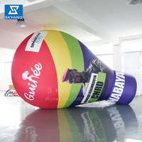 Ballon à air chaud géant gonflable, modèle publicitaire personnalisé, installation artistique, dispositif gonflable, dispositif mobile