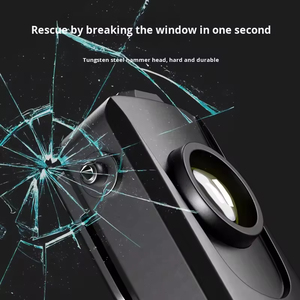 Outdoor Multi-function High-brightness Plastic <b>Flashlight</b> <b>Rechargeable</b> Strong Magnetic Adsorption Cutter Window Breaker - Product Image 2