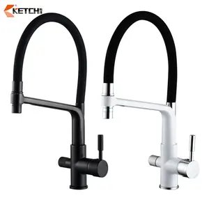 Wholesale Modern Pull Down Spring Classic 3 Way Spray Stainless Steel Kitchen Faucets