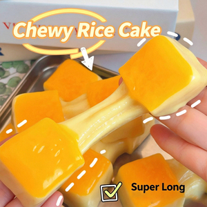 Most Popular TPR Yellow Brushed Rice Cakes Squishy Slow Return Hand Exercise <b>Squeeze</b> Stress Relieve Mochi Toys for Kids Adults - Product Image 1
