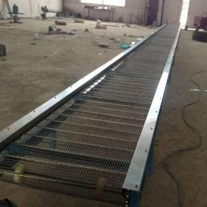 Kettingnet Transportband Van Fruit En Plantaardige Voedsel Reinigingsmachine Kleine Roestvrijstalen Metalen Net Band Transportband - Product Image 4