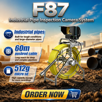 Kamera Inspeksi Pipa LCD FORBEST High Definition F87 8-inci dengan Resolusi 1080P Tahan Air IP68 untuk Perawatan Kota