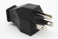 Adaptador de enchufe macho de alimentación eléctrica Nema 5-15P de 3 pines estadounidense de EE. UU., Conector de cable de extensión recargable