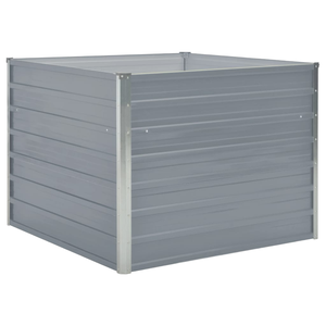 Bac à plantes en acier galvanisé gris pour jardin domestique, jardinière surélevée en métal pour jardinage extérieur - Product Image 1