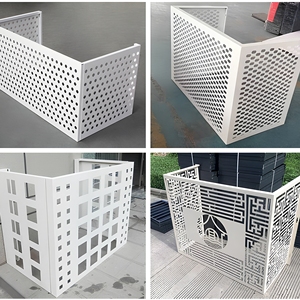 Decoration Aluminum <b>Panel</b> With Geometric Laser Cut Design For Garden Outdoor Use Air Cover - Product Image 3