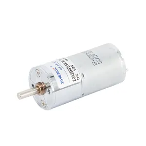 12 v100rpm 25GA-370 albero di uscita centrico del motoriduttore a spazzole interamente in metallo